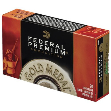 Federal GM338LM2 Gold Medal  338 Lapua Mag 300 gr Sierra MatchKing Hollow Point Boat-Tail 20 Bx/ 10 Cs