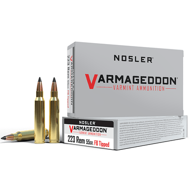 Nosler Varmageddon 223 Rem 55 gr Flat Base Tipped (FBT) Rifle Ammo