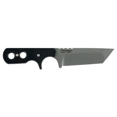 Cold Steel 49HTF Tac Mini 3.75" Fixed Tanto Plain AUS8A SS Blade Griv-Ex Black Handle