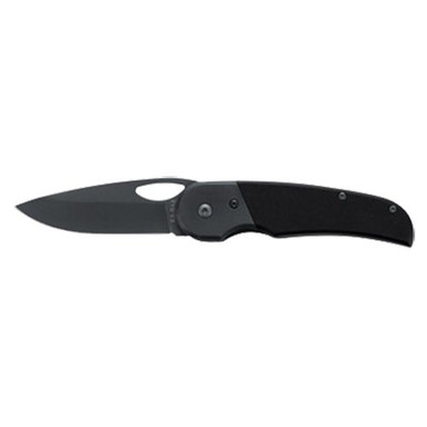 Ka-Bar 3079 Tegu  2.88" Folding Drop Point Plain 420 Stainless Steel Blade G10 Black Handle