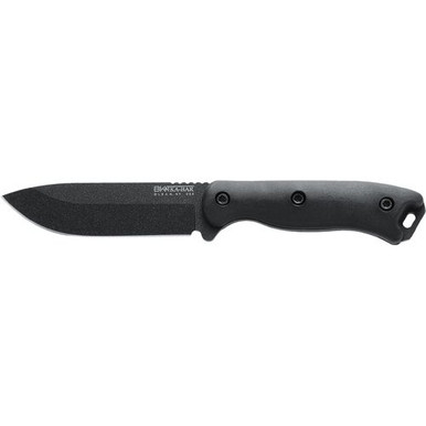 Ka-Bar BK16 Becker  4.38" Fixed Drop Point Plain Black 1095 Cro-Van Blade Black Ultramid Handle