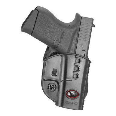 Fobus OWB Paddle Holster fits GLOCK 43 Left Hand
