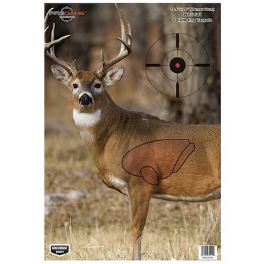 Birchwood Casey 35401 Pregame  Deer Hanging Paper Target 16.50" x 24" 3 Per Pack
