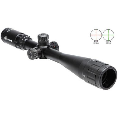 Firefield FF13044 Tactical  Matte Black 4-16x42mm AO 1" Tube Illuminated Red/Green Mil-Dot Reticle