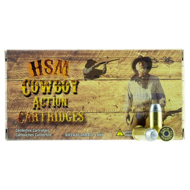 HSM 44R1N Cowboy Action  44 Russian 200 gr Round Nose Flat Point (RNFP) 20 Bx/ 10 Cs