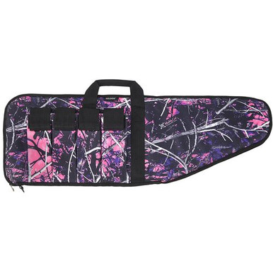 Bulldog MDG1038 Extreme Tactical Rifle Case made of Water-Resistant Nylon with Muddy Girl Camo Finish, Black Trim, Tricot Lining, 4 External Velcro Magazine Pouches & Soft Padding 38" L