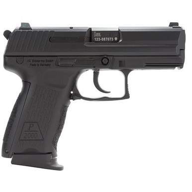 HK 81000050 P2000 V3 40 S&W 3.66" 12+1 (3) Black Black Steel Slide Black Interchangeable Backstrap Grip Night Sights