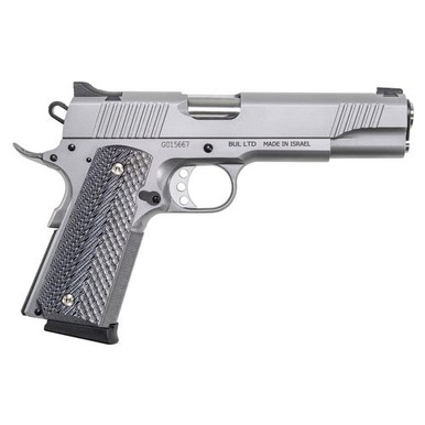 Magnum Research DE1911GSS 1911 G 45 ACP 5.01" 8+1 Overall Matte Stainless Steel Black & Gray G10 Grip