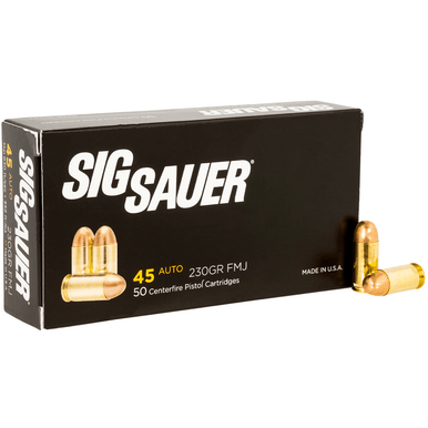 Sig Sauer Elite Ball  45 ACP 230 gr FMJ Handgun Ammo
