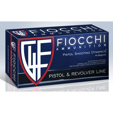 Fiocchi 44A500 Defense Dynamics  44 Rem Mag 240 gr Jacketed Soft Point (JSP) 50 Bx/ 10 Cs