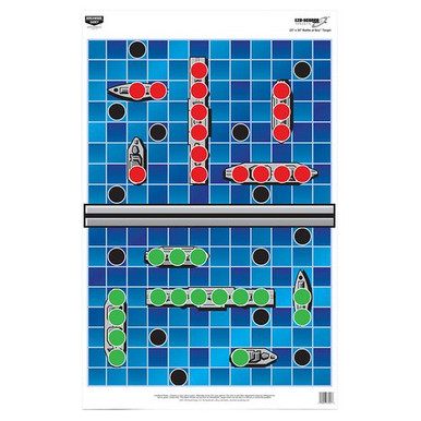 Birchwood Casey 37046 EZE-Scorer Hanging Paper 23" x 35" Battle at Sea Blue 5 Pack