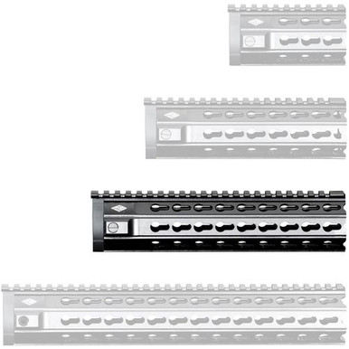 Yankee Hill 5305 KR7 Handguard  9.29" L Mid-Length Style made of 6061-T6 Aluminum with Black Matte Anodized Finish & KeyMod Slots for AR-15