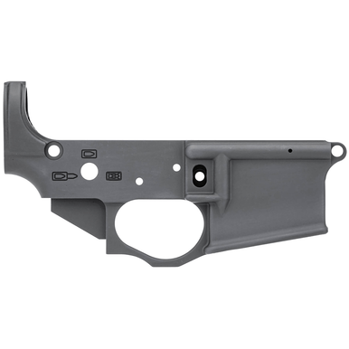 Spikes STLS015 Punisher Stripped Lower Receiver Multi-Caliber 7075-T6 Aluminum Black Anodized for AR-15