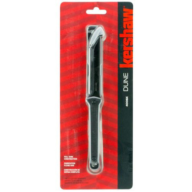 Kershaw 4008X Dune  3.80" American Tanto Plain Black Oxide 3Cr13 Steel FRN Black Handle Fixed