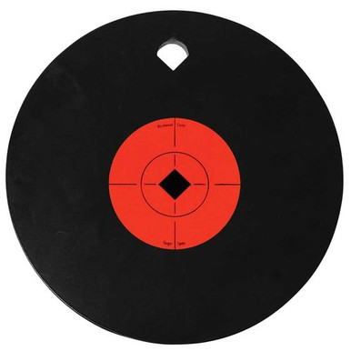 Birchwood Casey 47614 World of Targets Single Hole Black Gong w/Orange Target AR500 Steel