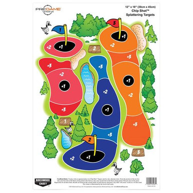 Birchwood Casey 35566 Pregame  Self-Adhesive Paper Chip Shot Multi Color 8 Per Pkg