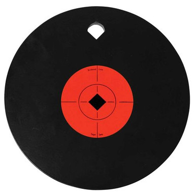 Birchwood Casey 47603 World of Targets Single Hole Black Gong w/Orange Target AR500 Steel