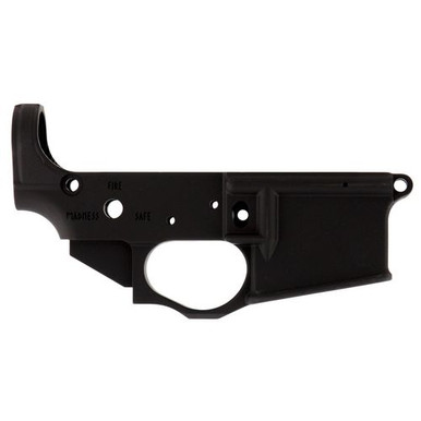 Spikes STLS031 Viking Stripped Lower Receiver Multi-Caliber 7075-T6 Aluminum Black Anodized for AR-15