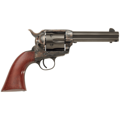 Taylors & Company 555148 1873 Cattleman Gunfighter 357 Mag 6rd 4.75" Blued Cylinder & Barrel Color Case Hardened Steel Frame Walnut Army Size Grip