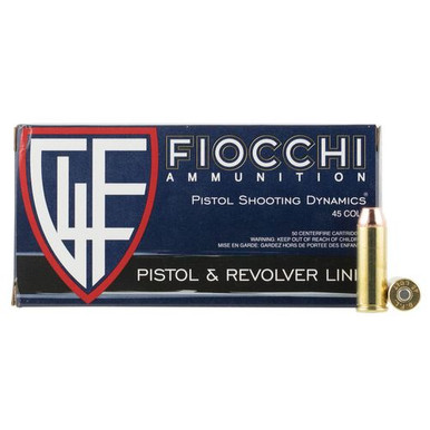 Fiocchi 45LCCMJ Training Dynamics  45 Colt (LC) 225 gr Complete Metal Jacket 50 Bx/ 10 Cs