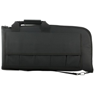 NcStar CV290746 VISM Rifle Case Black PVC Nylon with ID Holder, Foam Padding, Double Zippers & Mag Pouches 46" L x 13" H