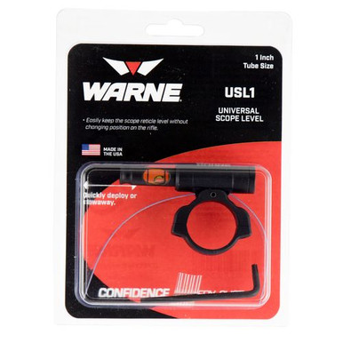 Warne USL1 Universal Scope Level  1" Tube Diameter Aluminum Black
