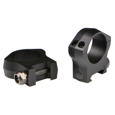 Warne 7202M Mountain Tech Scope Ring Set Picatinny/Weaver Fixed 1" High Black Anodized