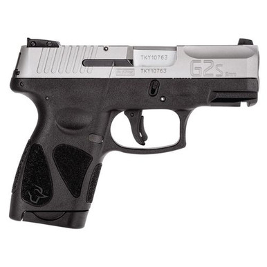 Taurus 1G2S939 G2S  9mm Luger 3.20" 7+1 Black Frame w/Rail Matte Stainless Steel Slide Black Polymer Grip