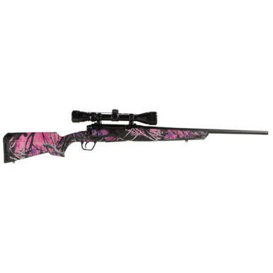 Savage Arms 57273 Axis XP Compact 7mm-08 Rem 4+1 Cap 20" Matte Black Rec/Barrel Muddy Girl Camo Stock Right Hand Includes Weaver 3-9x40mm Scope