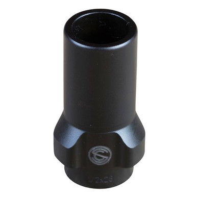 SilencerCo AC2607 3-Lug Muzzle Device 9mm Luger 1/2x36" Threads Black Steel