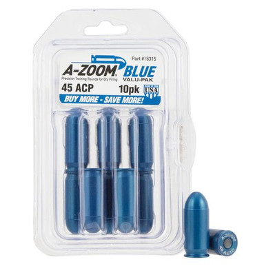 A-Zoom 15315 Pistol Training Rounds  45 ACP 10 Pkg.
