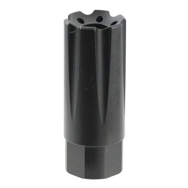 TacFire MZ10209MM Linear 9mm Luger Forward Style Muzzle Brake 1/2"-36 tpi Black Nitride Steel