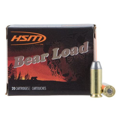 HSM 10MM9N20 Bear Load  10mm Auto 200 gr Round Nose Flat Point (RNFP) 20 Bx/ 20 Cs