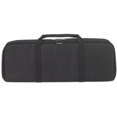 Bulldog BD476 Ultra Compact Discreet Sporting Rifle Case made of Nylon with Black Finish, Padded Divider, 2 Internal Mag Pouches & Wraparound Carry Handles 29" L