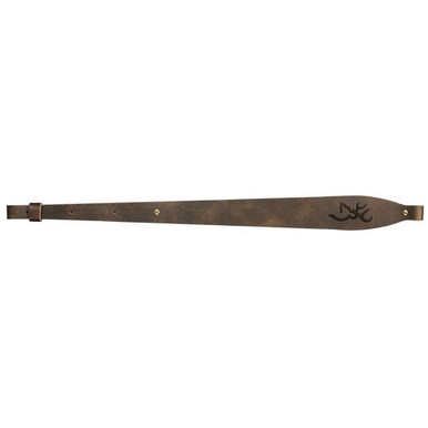 Browning 122488 Big Buckmark Rifle Sling 25.50"-35.50" L Adjustable Distressed Brown Leather