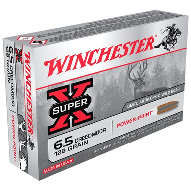 Winchester Ammo X651 Super-X  6.5 Creedmoor 129 gr Power-Point (PP) 20 Bx