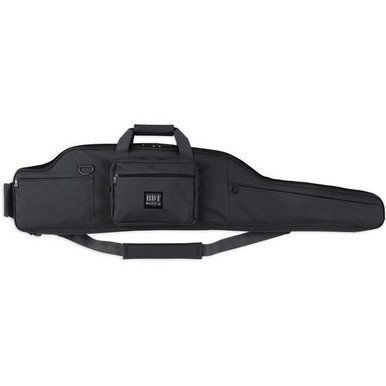 Bulldog BDT8054B Long Range Rifle Case 54" Black 600D Water-Resistant Polyester with 3 External Zippered Pockets Fits up to 52.50" Rifle