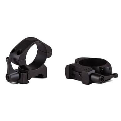 Konus 7407 Scope Ring Set  Picatinny/Weaver Medium Quick Release 1" Matte Black Steel