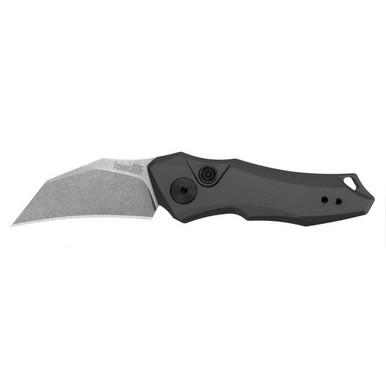 Kershaw 7350 Launch 10 1.90" Folding Hawkbill Plain Stonewash CPM 154 Blade Gray Anodized Aluminum Handle