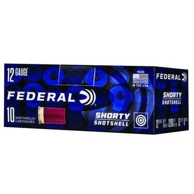 Federal SH1294B Shorty 12 Gauge 1.75" 15 Pellets 15/16 oz 4 Buck Shot 10 Per Box