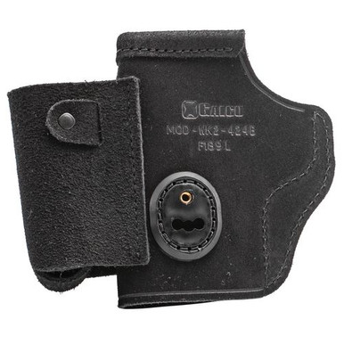 Galco WK2424B Walkabout 2.0  Black Leather IWB Kimber 1911 3" Ambidextrous Hand