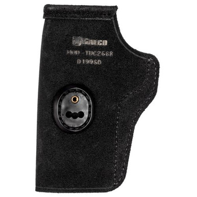 Galco TUC266B Tuck-N-Go 2.0  Black Leather IWB Kimber 1911 4" Ambidextrous