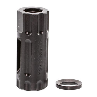 Wilson Combat TRQCOMP1/2X28 Q-Comp  223 Rem,5.56x45mm NATO Muzzle Brake 1/2"-28 tpi Black Melonite Steel