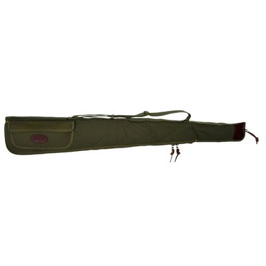 Boyt Harness OGC97PL09 Alaskan Shotgun Case 48" OD Green Canvas with Quilted Flannel Lining, Brass Hardware & Heavy-Duty Web Sling & Spine