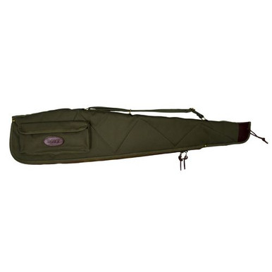 Boyt Harness OGC98PL09 Alaskan Rifle Case 48" Waxed OD Green Canvas with Brass Hardware & Quilted Flannel Lining for Scoped Rifles