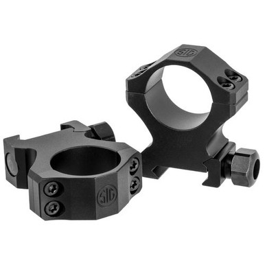 Sig Sauer Electro-Optics SOA10021 Alpha1 Hunting Scope Ring Set Weaver High 1" Black Powder Coated Aluminum