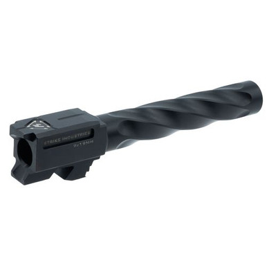 Strike Industries GARKBARREL17 ARK Replacement Barrel 9mm Luger 4.49" Black Nitride Finish 416R Stainless Steel Material for Glock 17 Gen1-4