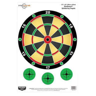 Birchwood Casey 35583 Pregame  Dart Board Hanging Paper Target 12" x 18" 100 Per Pack