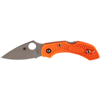 Spyderco C28POR2 Dragonfly 2 Lightweight 2.30" Folding Drop Point Plain VG-10 Stainless Steel Blade/FRN Orange Handle