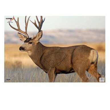 Birchwood Casey 37482 EZE-Scorer Mule Deer Paper 23" x 35" Mule Deer 2 Per Pack